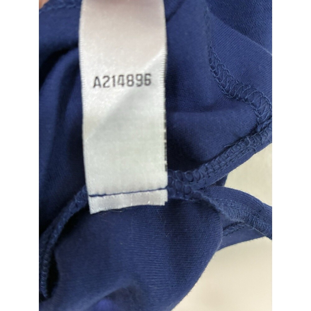 Quacker Factory T Shirt Size Large Blue Star Rhinestones Short Sleeve - Picture 9 of 12